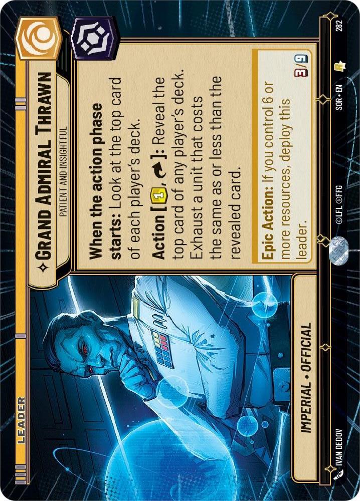 Star Wars: Unlimited: Grand Admiral Thrawn - Patient and Insightful (Hyperspace) card image