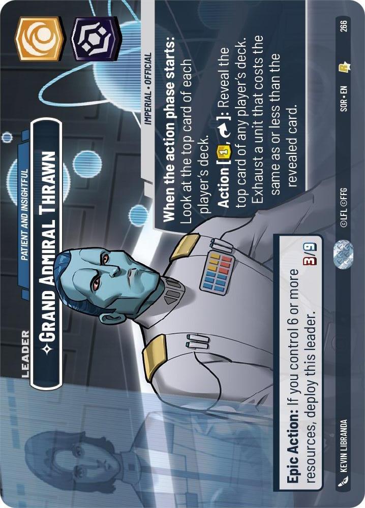 Star Wars: Unlimited: Grand Admiral Thrawn - Patient and Insightful (Showcase) card image