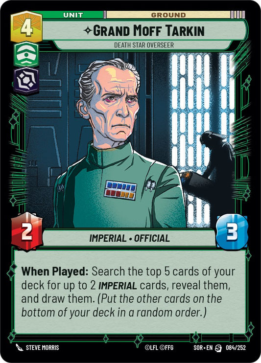 Star Wars: Unlimited: Grand Moff Tarkin - Death Star Overseer card image