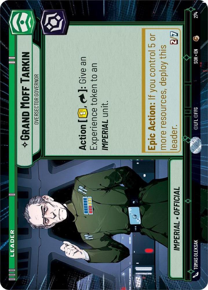 Star Wars: Unlimited: Grand Moff Tarkin - Oversector Governor (Hyperspace) card image