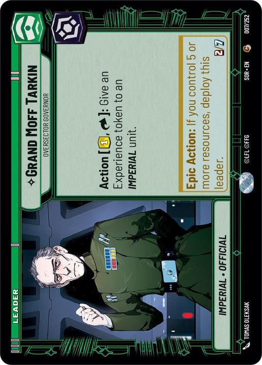 Star Wars: Unlimited: Grand Moff Tarkin - Oversector Governor card image