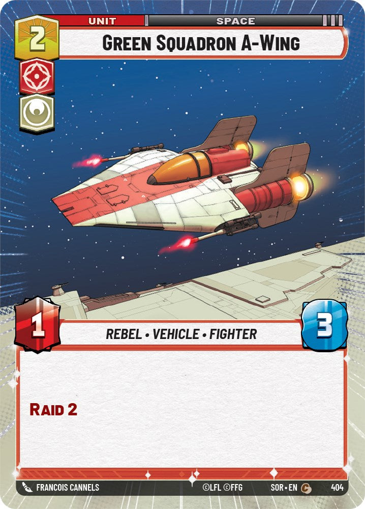 Star Wars: Unlimited: Green Squadron A-Wing (Hyperspace) card image