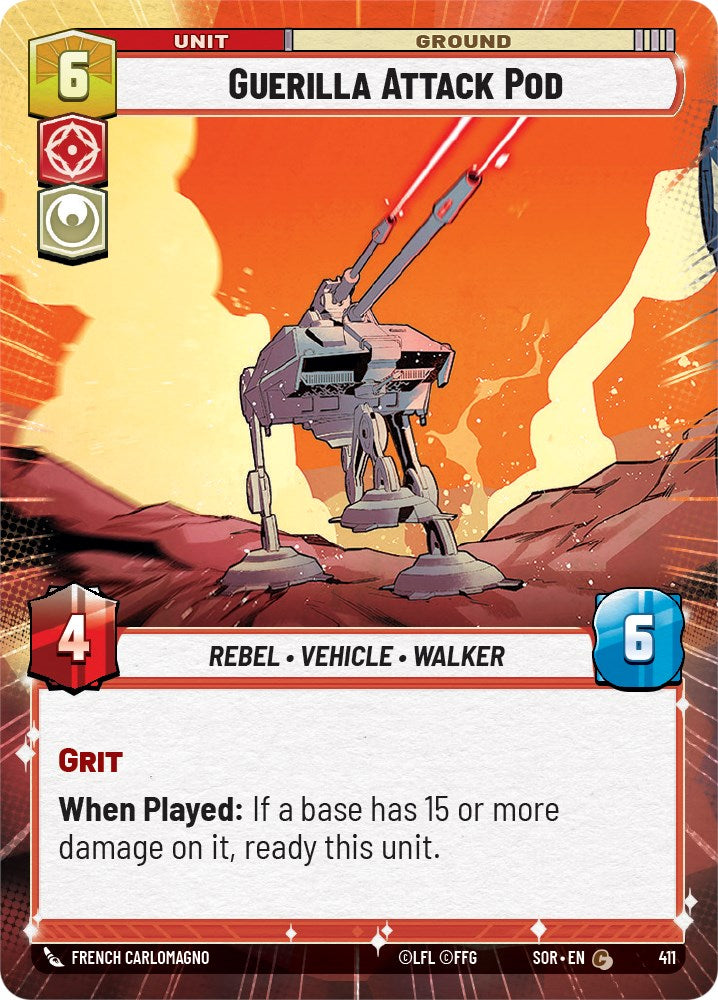 Star Wars: Unlimited: Guerilla Attack Pod (Hyperspace) card image