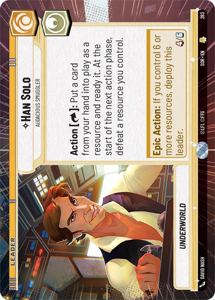 Star Wars: Unlimited: Han Solo - Audacious Smuggler (Hyperspace) card image