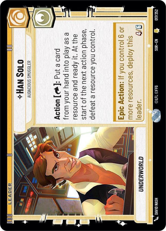 Star Wars: Unlimited: Han Solo - Audacious Smuggler card image