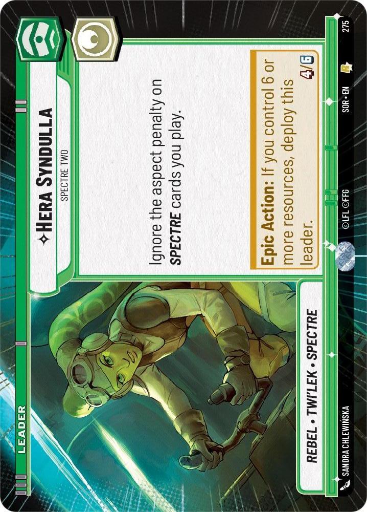 Star Wars: Unlimited: Hera Syndulla - Spectre Two (Hyperspace) card image