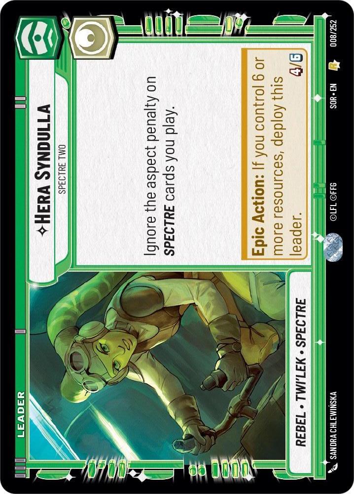 Star Wars: Unlimited: Hera Syndulla - Spectre Two card image