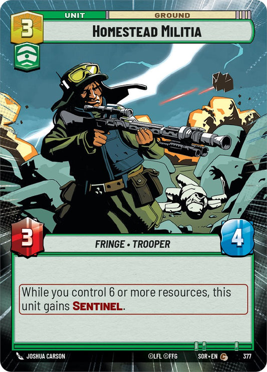 Star Wars: Unlimited: Homestead Militia (Hyperspace) card image