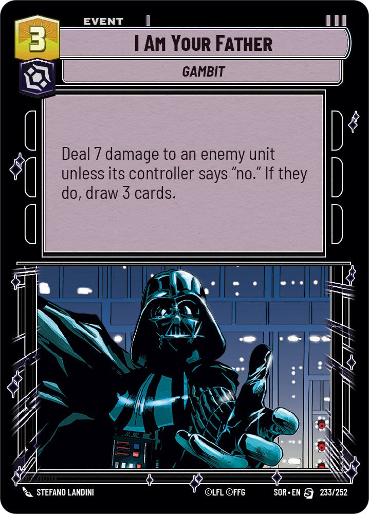 Star Wars: Unlimited: I Am Your Father card image