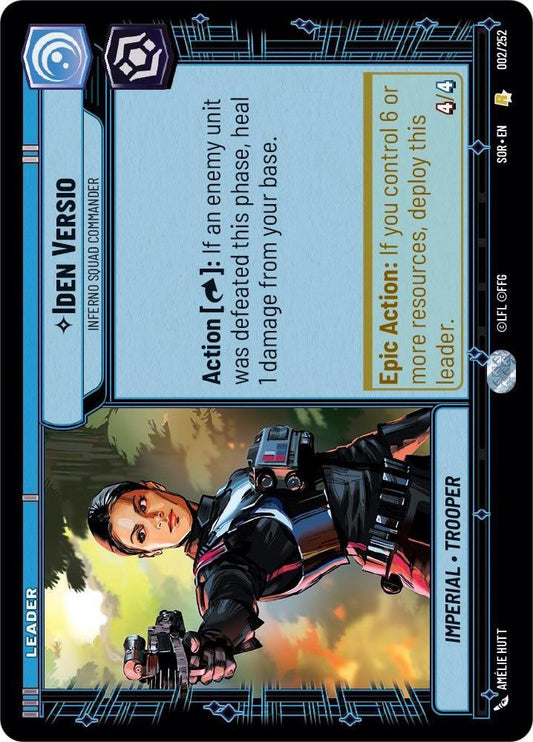 Star Wars: Unlimited: Iden Versio - Inferno Squad Commander card image