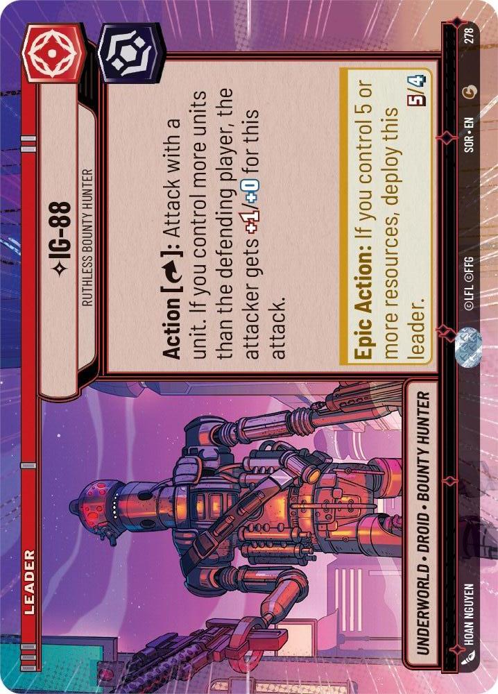 Star Wars: Unlimited: IG-88 - Ruthless Bounty Hunter (Hyperspace) card image