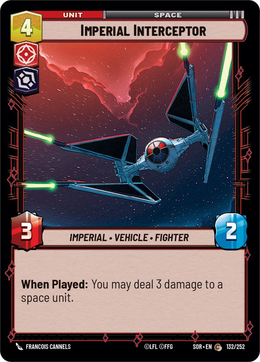 Star Wars: Unlimited: Imperial Interceptor card image