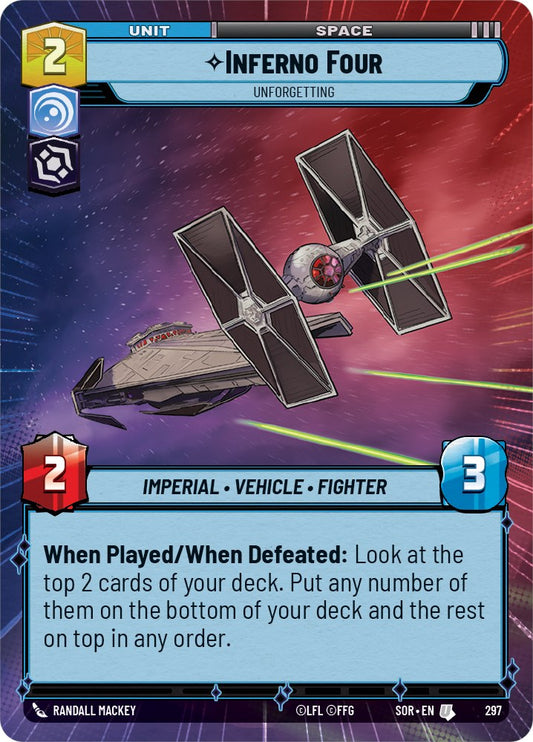 Star Wars: Unlimited: Inferno Four - Unforgetting (Hyperspace) card image