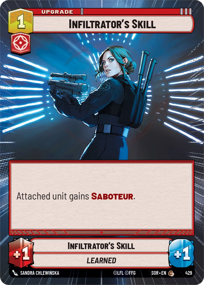 Star Wars: Unlimited: Infiltrator's Skill (Hyperspace) card image