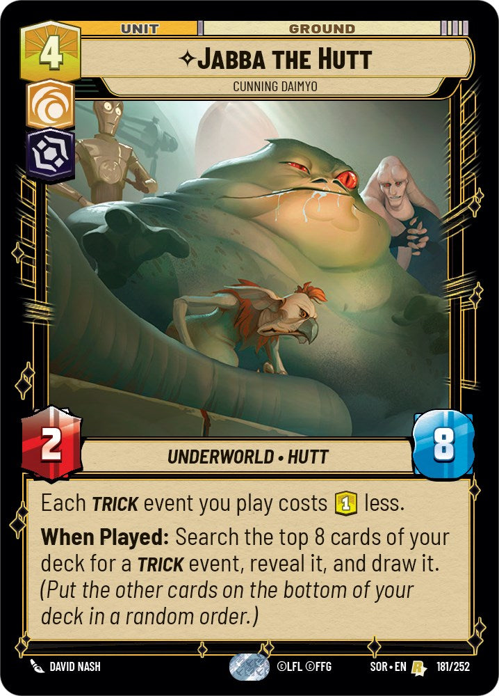 Star Wars: Unlimited: Jabba the Hutt - Cunning Daimyo card image