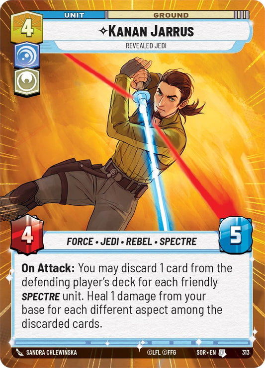 Star Wars: Unlimited: Kanan Jarrus - Revealed Jedi (Hyperspace) card image