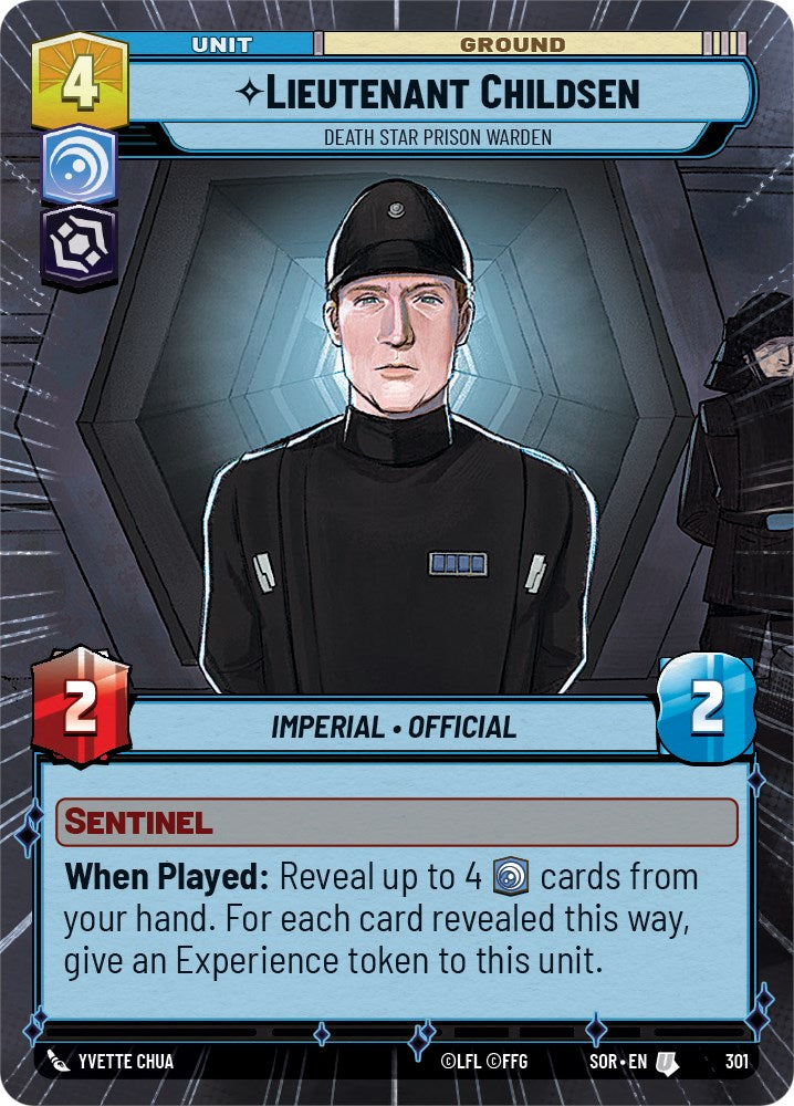 Star Wars: Unlimited: Lieutenant Childsen - Death Star Prison Warden (Hyperspace) card image