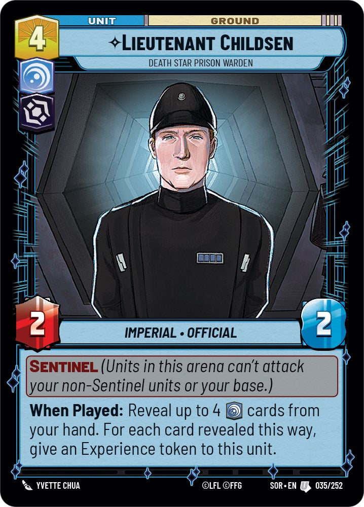 Star Wars: Unlimited: Lieutenant Childsen - Death Star Prison Warden card image