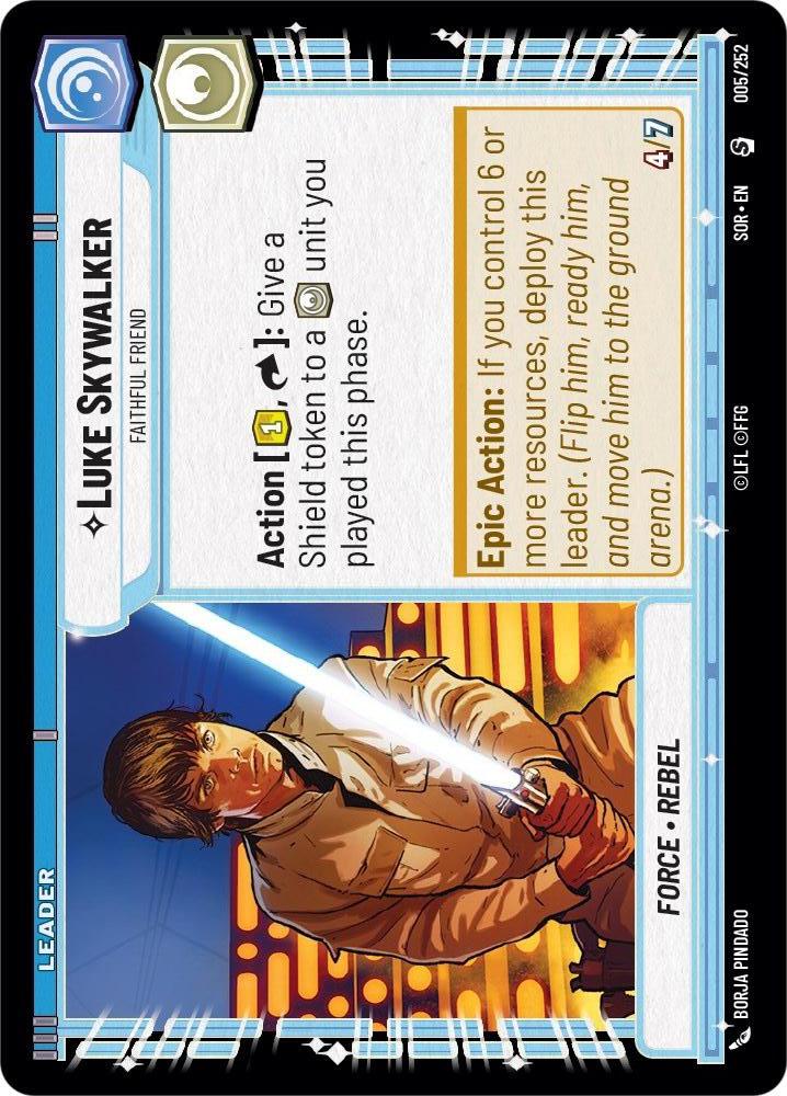 Star Wars: Unlimited: Luke Skywalker - Faithful Friend card image