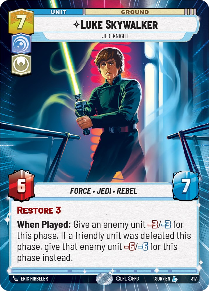 Star Wars: Unlimited: Luke Skywalker - Jedi Knight (Hyperspace) card image