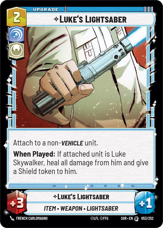 Star Wars: Unlimited: Luke's Lightsaber card image