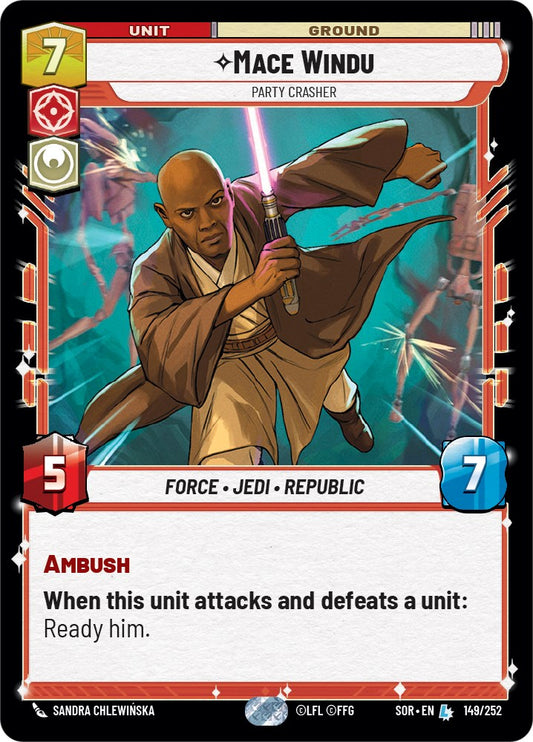 Star Wars: Unlimited: Mace Windu - Party Crasher card image