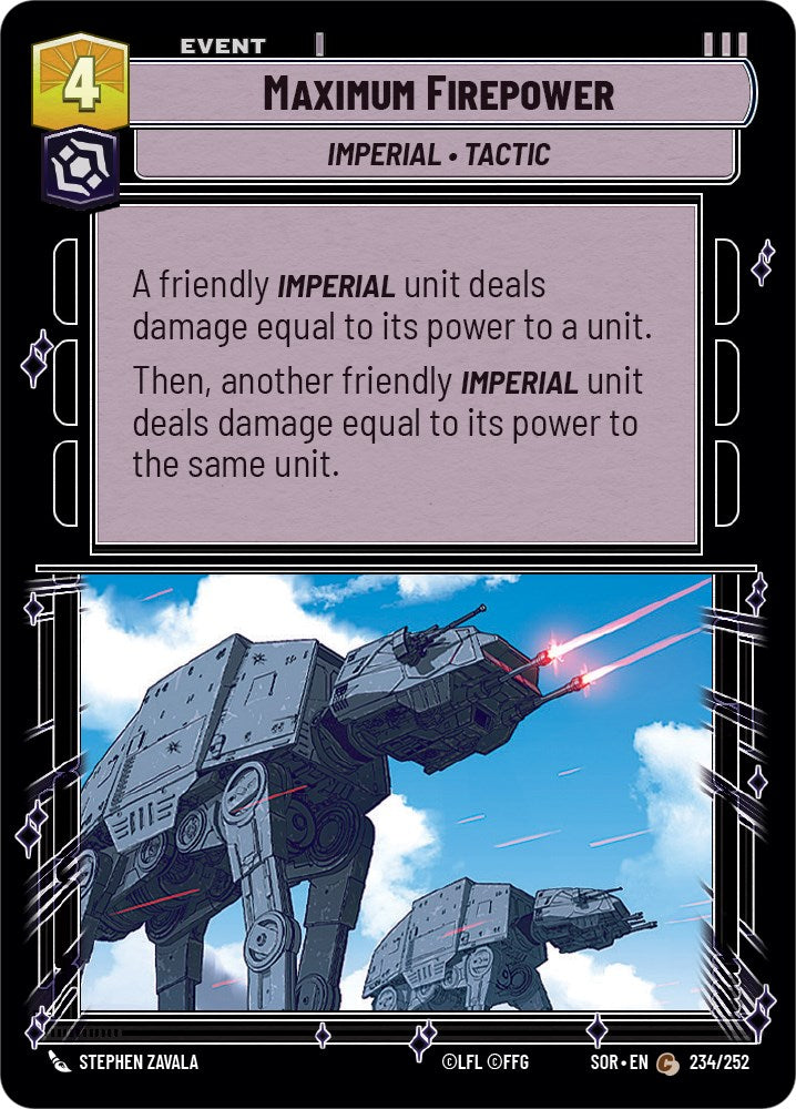 Star Wars: Unlimited: Maximum Firepower card image