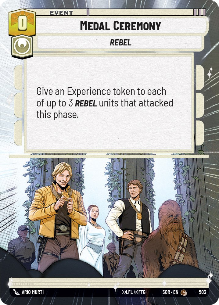 Star Wars: Unlimited: Medal Ceremony (Hyperspace) card image