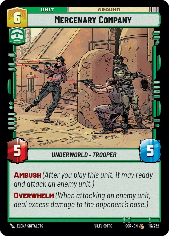 Star Wars: Unlimited: Mercenary Company card image