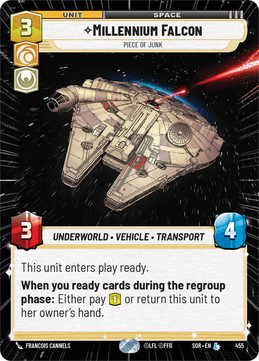 Star Wars: Unlimited: Millennium Falcon - Piece of Junk (Hyperspace) card image