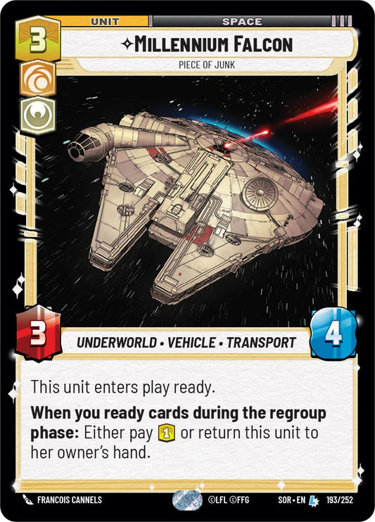 Star Wars: Unlimited: Millennium Falcon - Piece of Junk card image