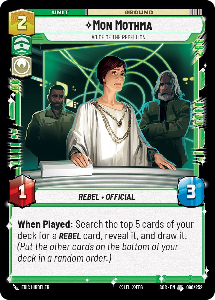 Star Wars: Unlimited: Mon Mothma - Voice of the Rebellion card image