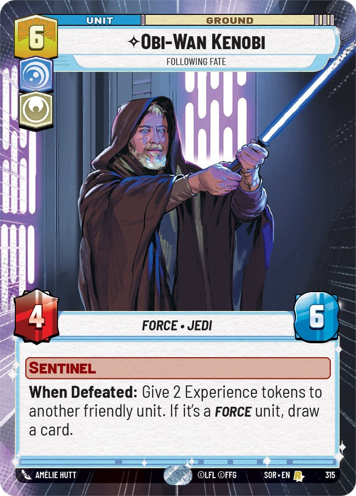 Star Wars: Unlimited: Obi-Wan Kenobi - Following Fate (Hyperspace) card image