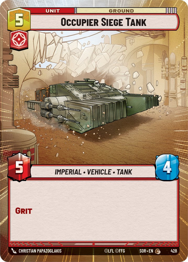 Star Wars: Unlimited: Occupier Siege Tank (Hyperspace) card image