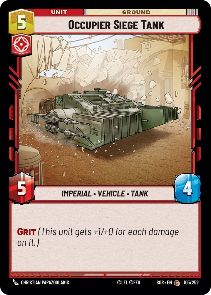 Star Wars: Unlimited: Occupier Siege Tank card image