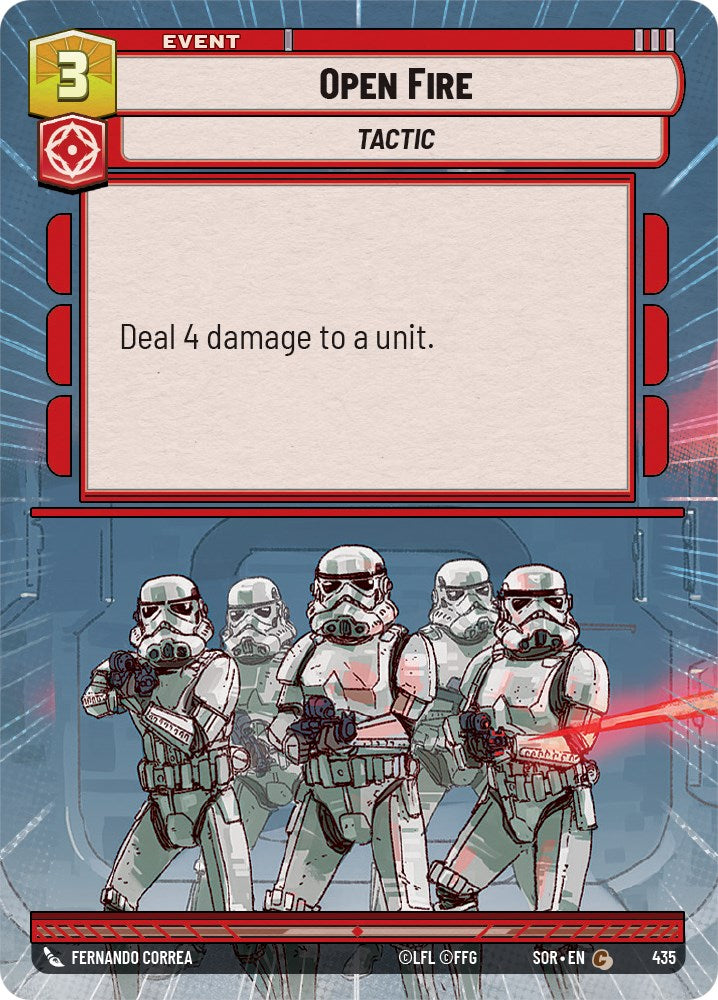 Star Wars: Unlimited: Open Fire (Hyperspace) card image