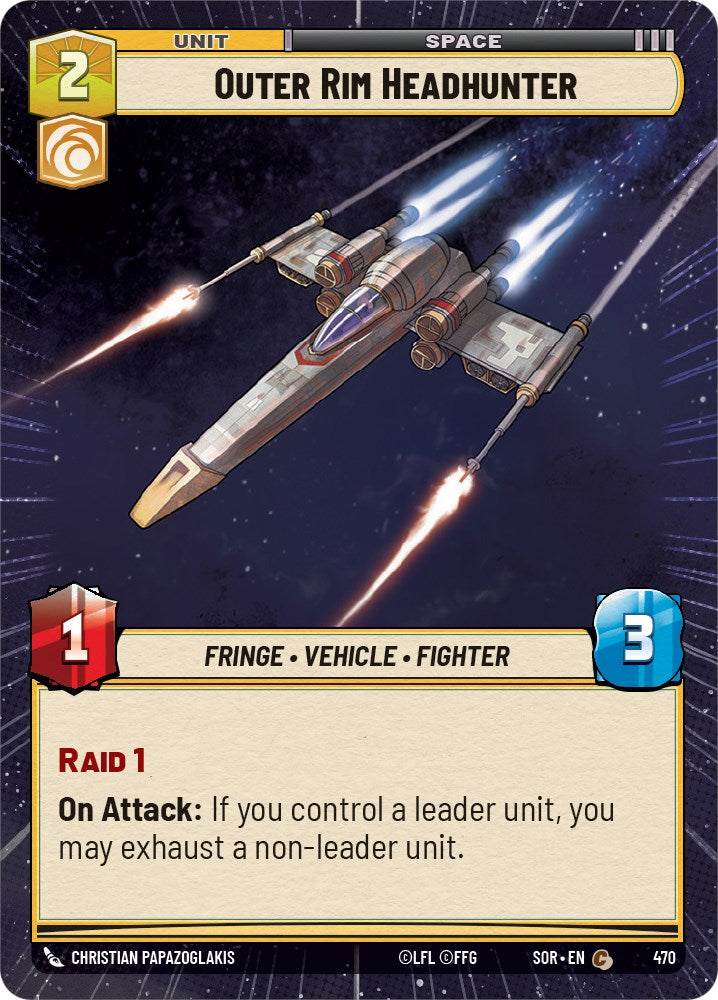 Star Wars: Unlimited: Outer Rim Headhunter (Hyperspace) card image