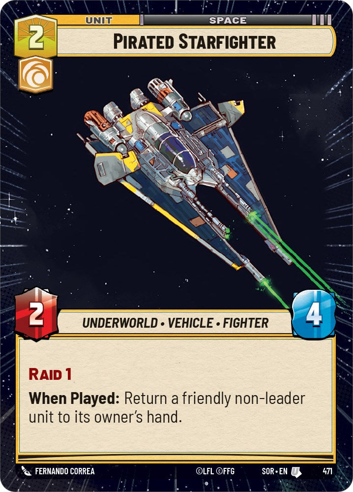 Star Wars: Unlimited: Pirated Starfighter (Hyperspace) card image