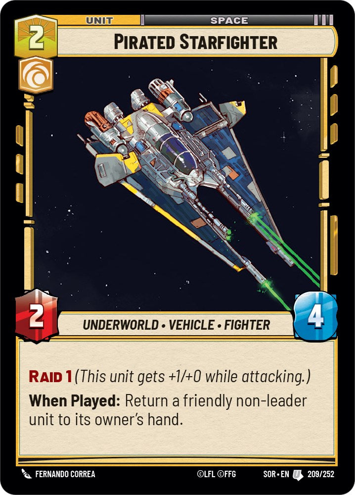 Star Wars: Unlimited: Pirated Starfighter card image