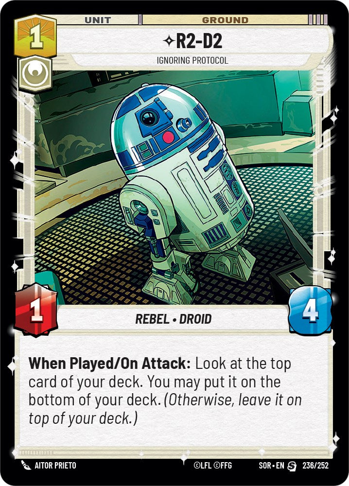 Star Wars: Unlimited: R2-D2 - Ignoring Protocol card image