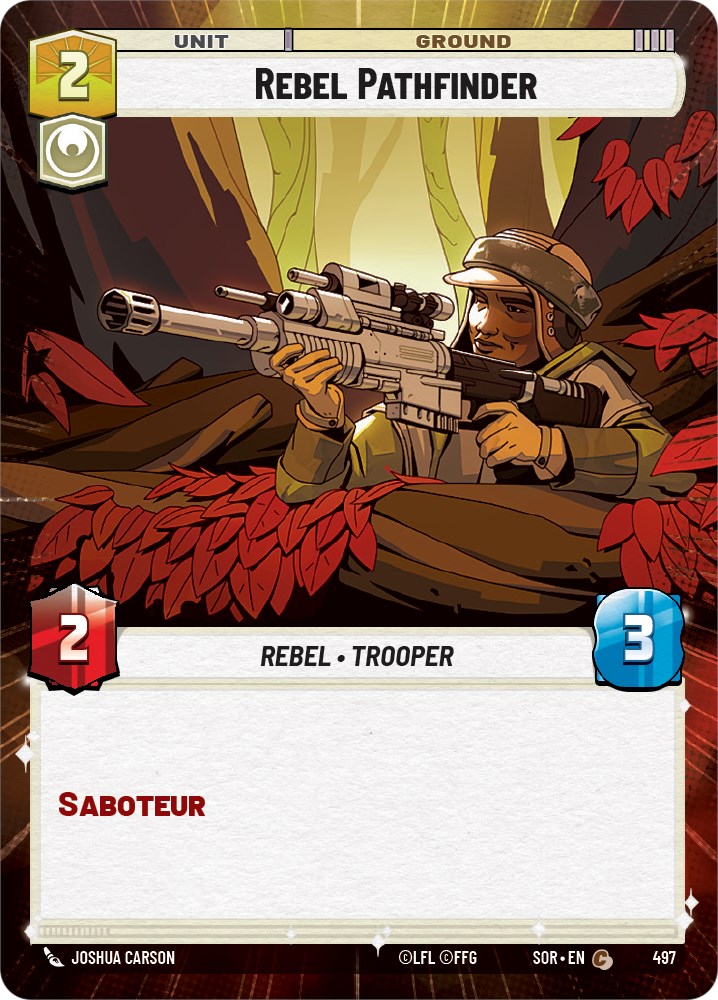 Star Wars: Unlimited: Rebel Pathfinder (Hyperspace) card image