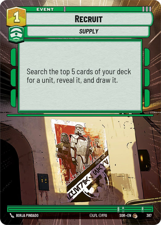 Star Wars: Unlimited: Recruit (Hyperspace) card image