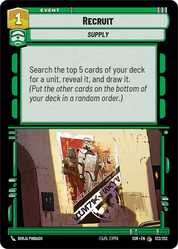 Star Wars: Unlimited: Recruit card image