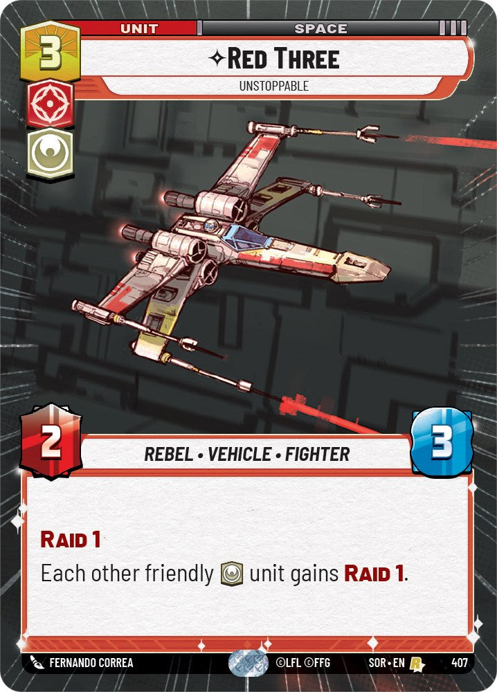 Star Wars: Unlimited: Red Three - Unstoppable (Hyperspace) card image