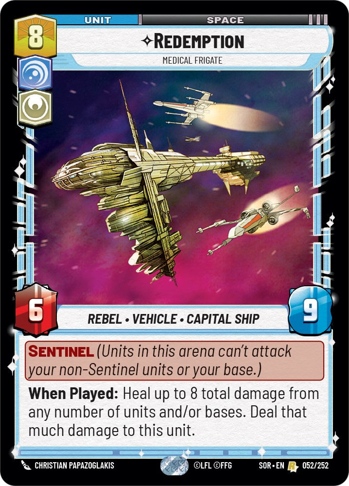 Star Wars: Unlimited: Redemption - Medical Frigate card image