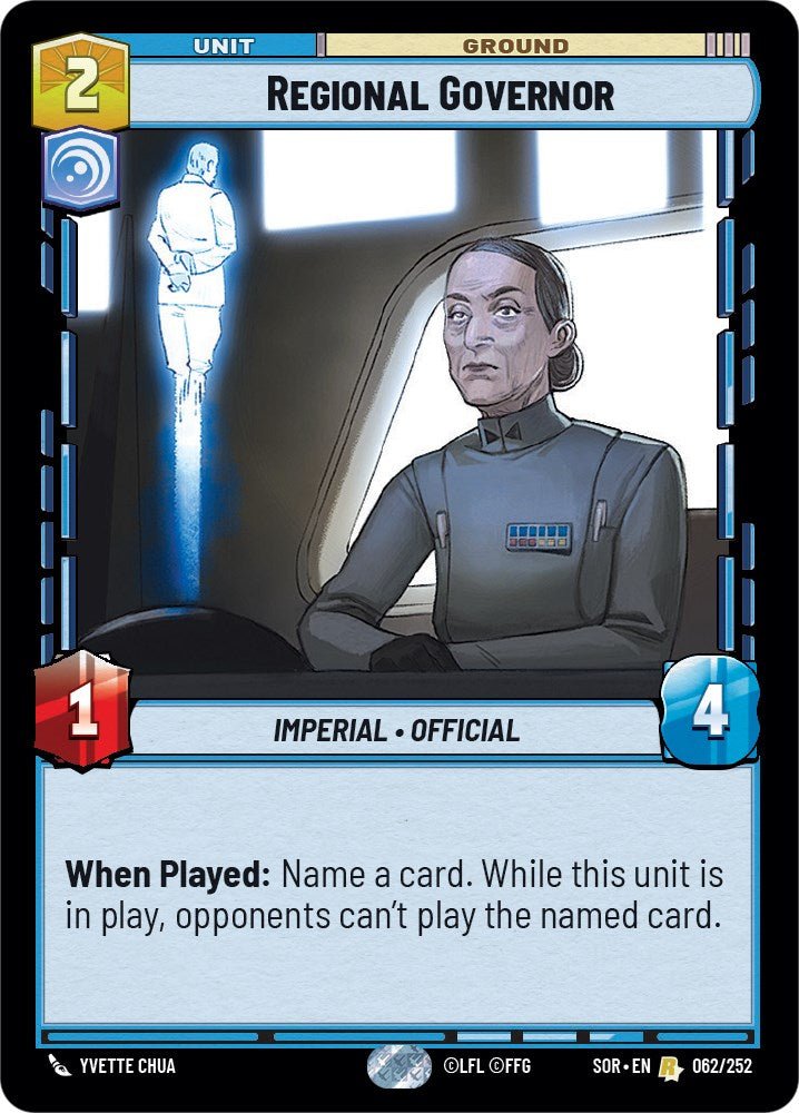 Star Wars: Unlimited: Regional Governor card image