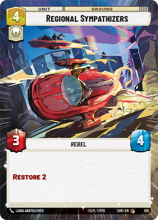 Star Wars: Unlimited: Regional Sympathizers (Hyperspace) card image