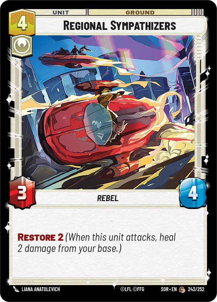 Star Wars: Unlimited: Regional Sympathizers card image