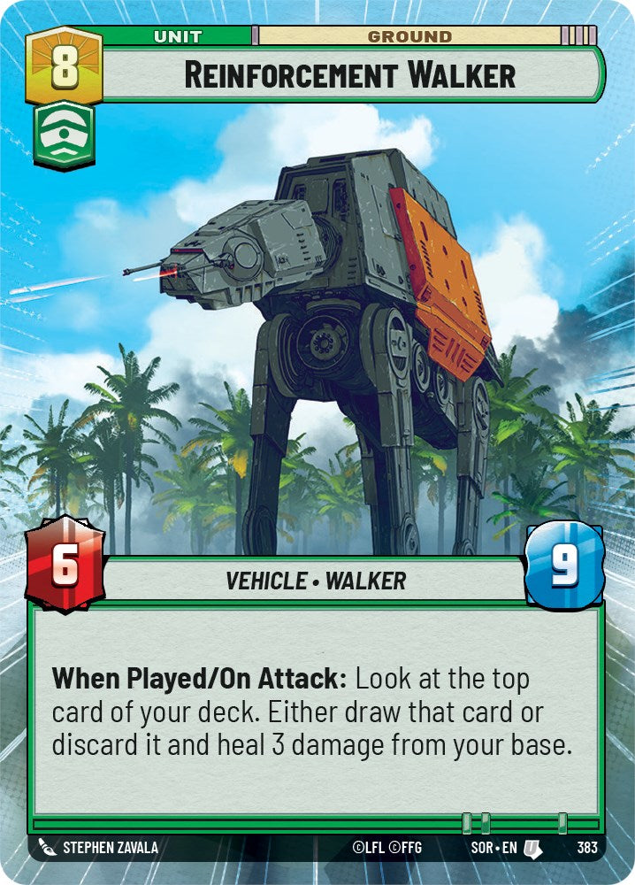 Star Wars: Unlimited: Reinforcement Walker (Hyperspace) card image