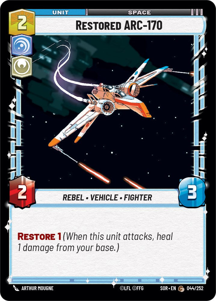 Star Wars: Unlimited: Restored ARC-170 card image